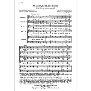 All Glory, Laud and Honor