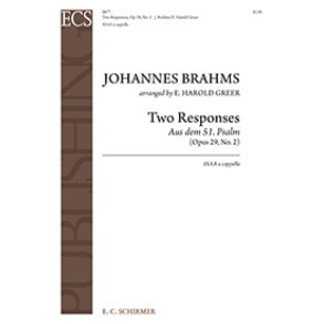 Two Responses from Motet, Opus 29, No. 2