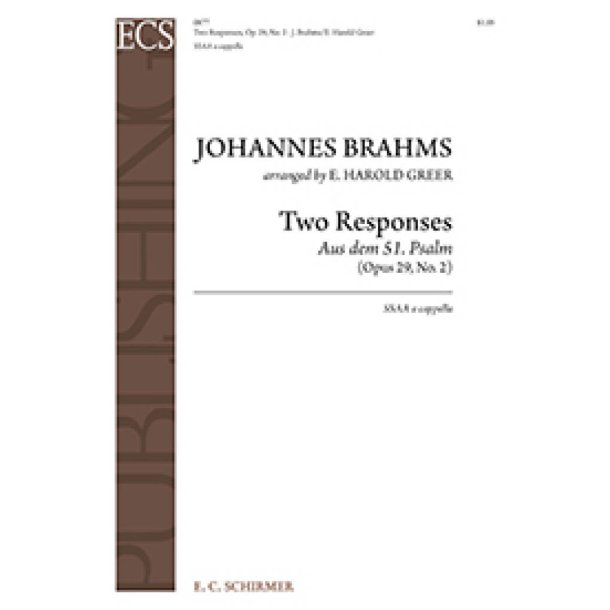 Two Responses from Motet, Opus 29, No. 2