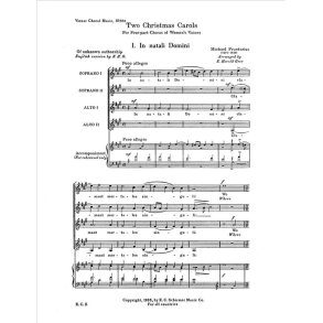 Two Christmas Carols : In natali Domini: Psallite unigenito