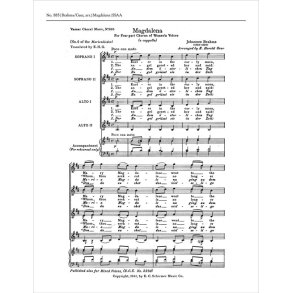 Marienlieder: No. 6 Magdalena