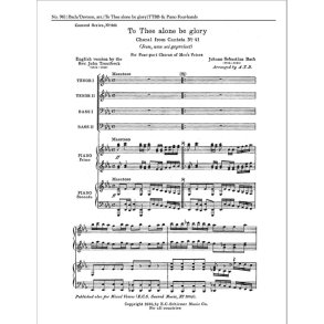 To Thee Alone be Glory, BWV 41
