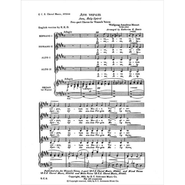 Ave verum Corpus, K618