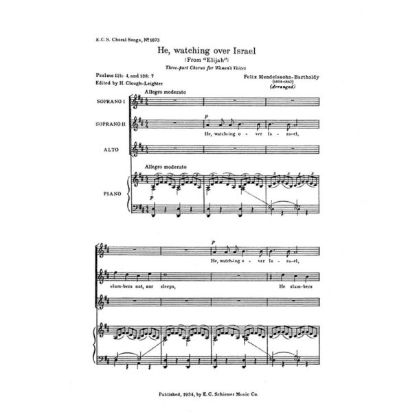 Elijah: He, Watching over Israel