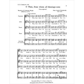 O Thou, From Whom all Blessings Come