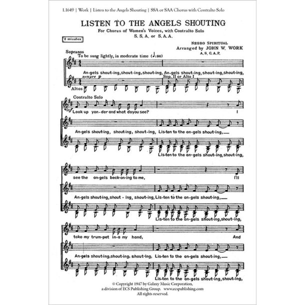 Listen to the Angels Shouting