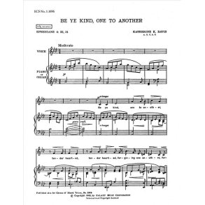 Be Ye Kind, One to Another : Ephesians 4:32, 31