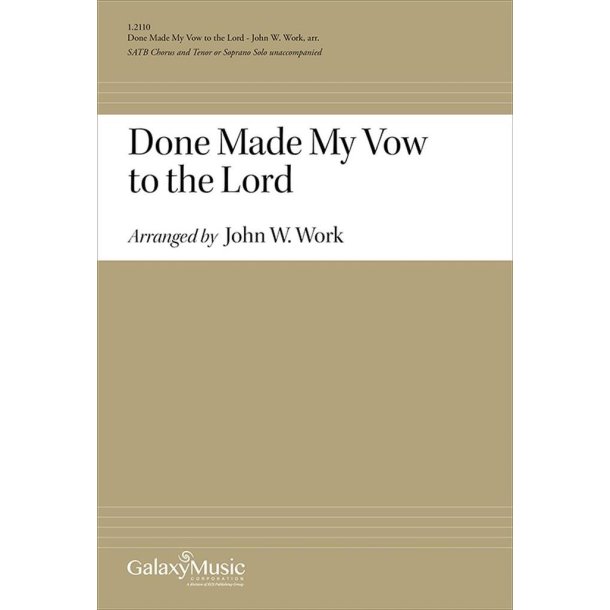 Done Made My Vow to the Lord