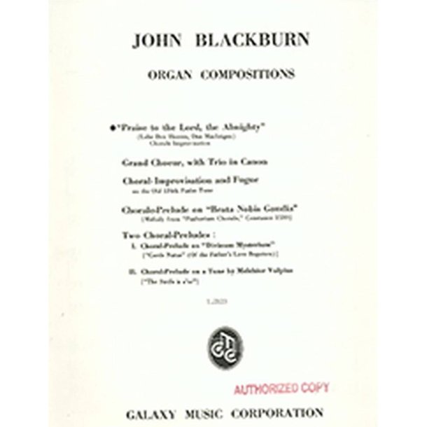 The Praise to the Lord Almighty : Choral Improvisations on