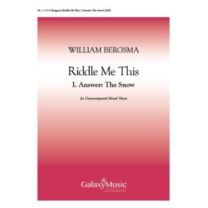 Riddle Me This: No. 1. Answer: The Snow