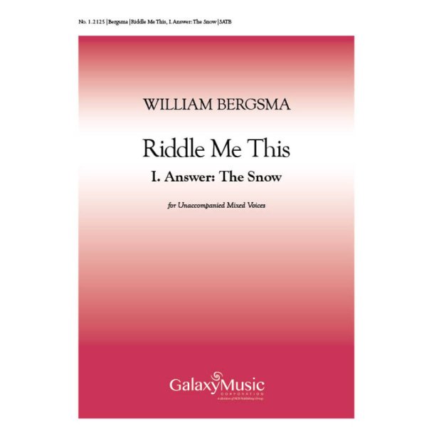 Riddle Me This: No. 1. Answer: The Snow