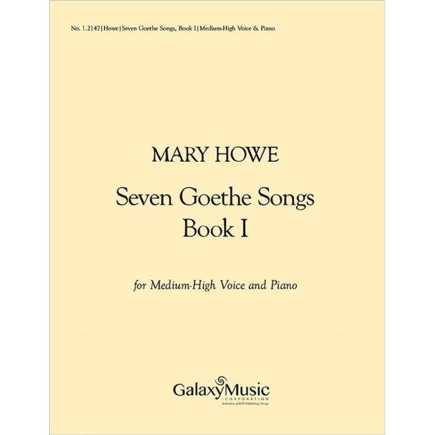 Seven Goethe Songs, Book I