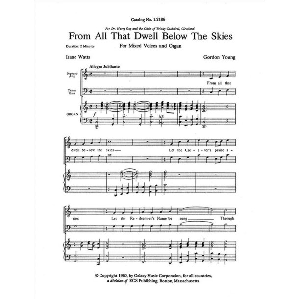 From All That Dwell Below the Skies