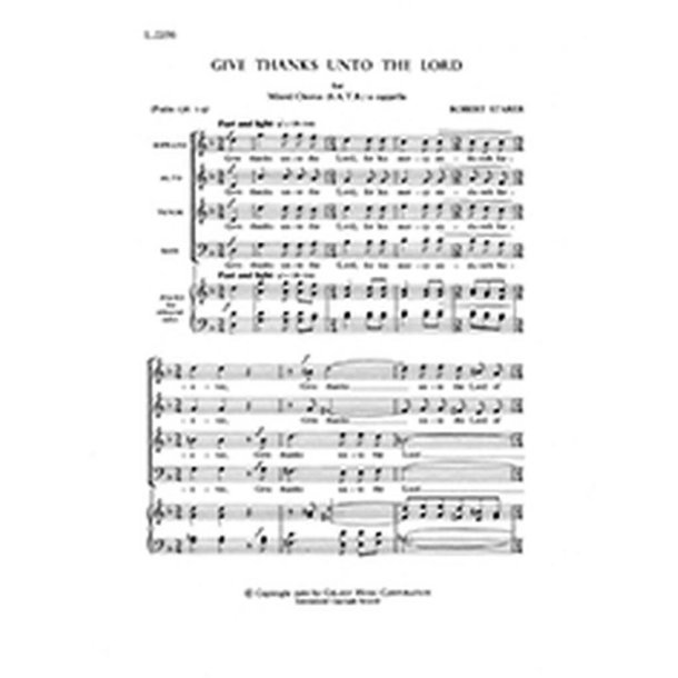 Give Thanks Unto the Lord