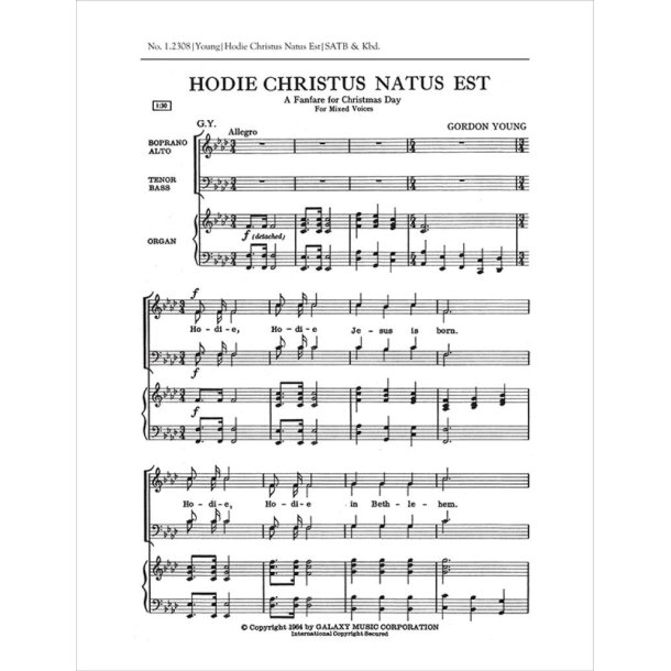 Hodie Christus natus est