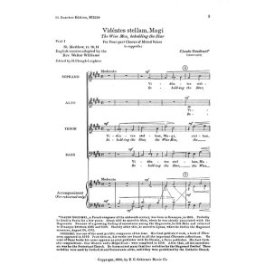 Videntes Stellam, Magi : The Wise Men, Beholding the Star