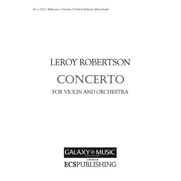 Concerto for Violin & Orchestra