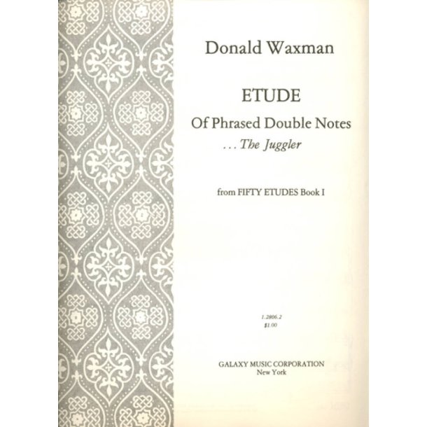 Etude No. 4: Phrased Double Notes : The Juggler