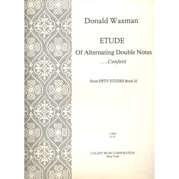 Etude No. 19: Alternating Double Notes : Confetti