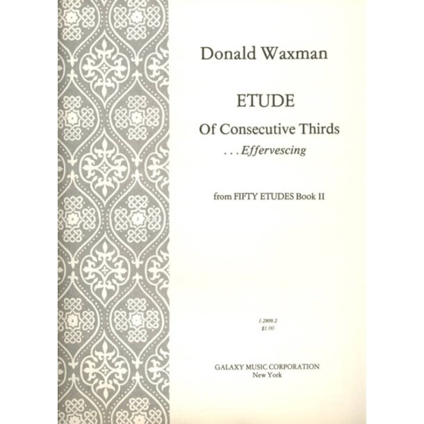 Etude No. 22: Consecutive Thirds : Effervescing