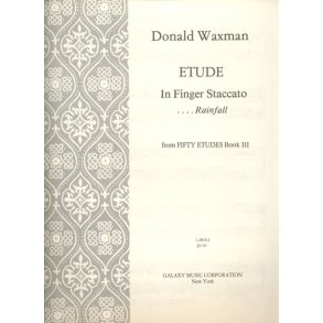 Etude No. 33: Finger Staccato : Rainfall