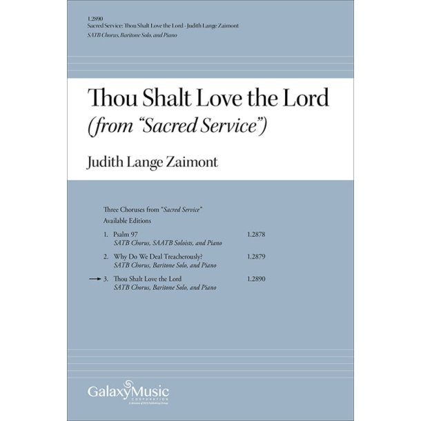 Sacred Service: Thou Shalt Love the Lord