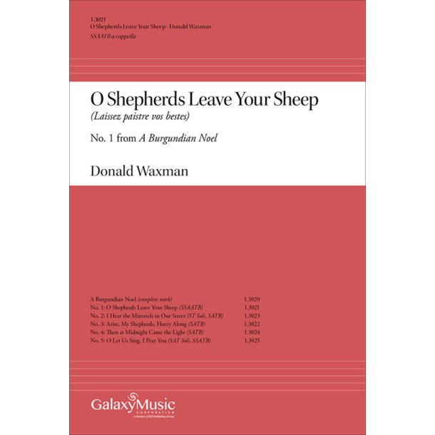 A Burgundian Noel: O Shepherds Leave Your Sheep