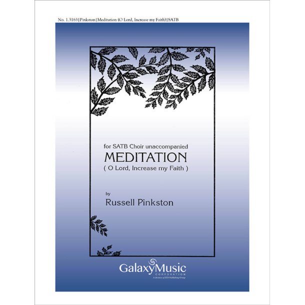 Meditation : O Lord, Increase My Faith