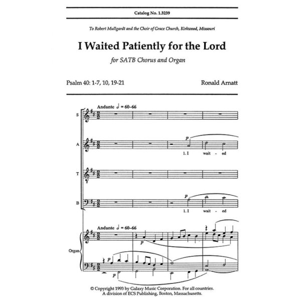 I Waited Patiently for the Lord