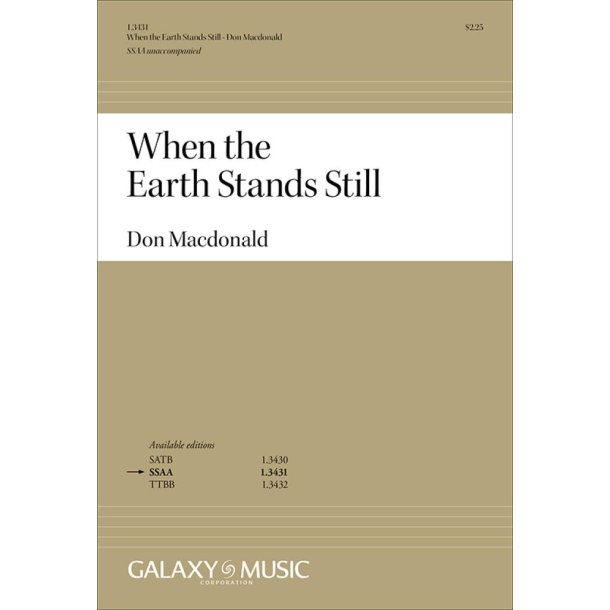 When the Earth Stands Still