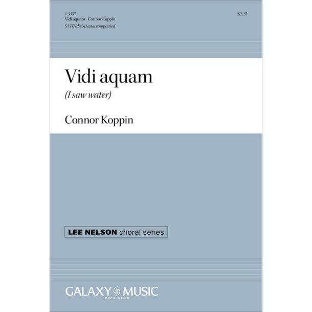 Vidi aquam (I saw water)