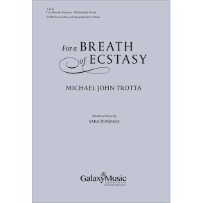 For a Breath of Ecstasy : Piano/Oboe/Choral Score