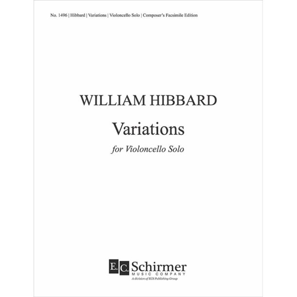 Variations for Violoncello Solo