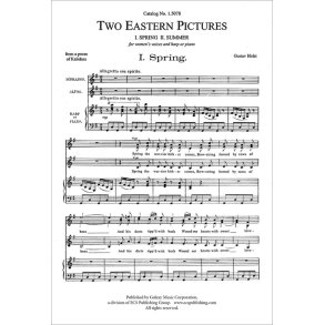 Two Eastern Pictures : I. Spring: II. Summer