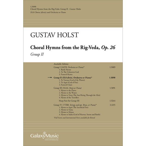Choral Hymns from the Rig-Veda, Group 2