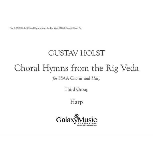 Choral Hymns from the Rig-Veda, Group 3