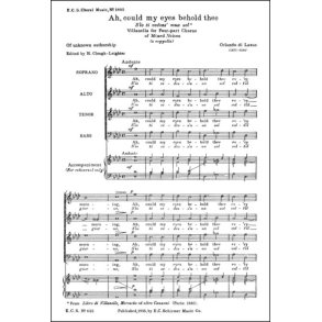 Ah, Could My Eyes Behold Thee : S'io ti vedess' una sol