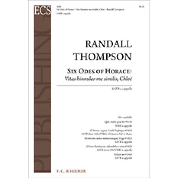 6 Odes of Horace: Vitas hinnuleo me similis, Chloe