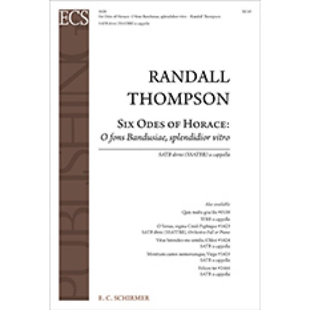 6 Odes of Horace : O fons Bandusiae, splendidior vitro