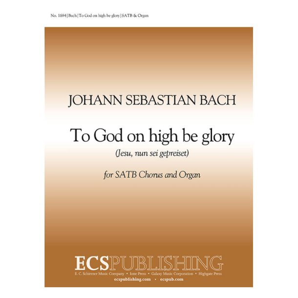 To God on High Be Glory, BWV 41