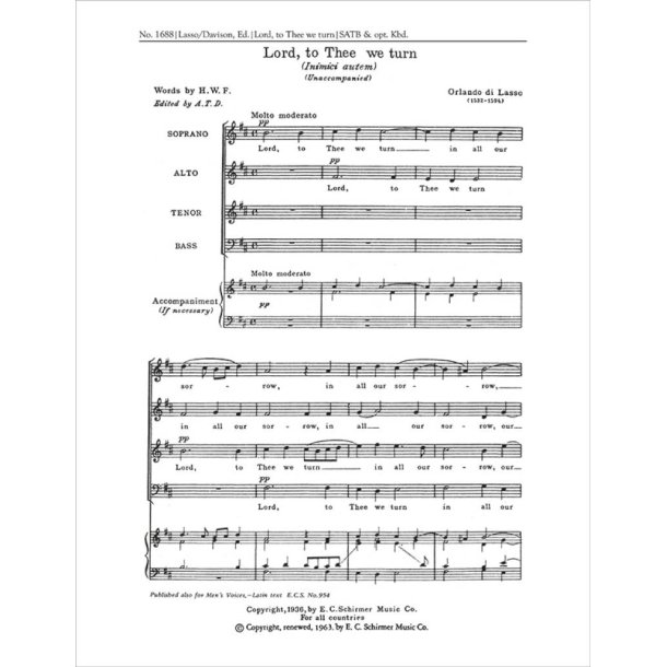 Lord To Thee We Turn