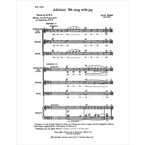 Alleluia! We Sing with Joy