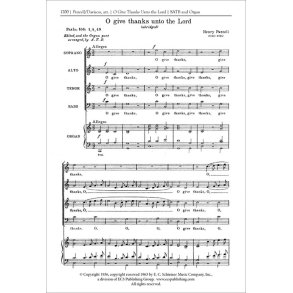 O Give Thanks Unto the Lord