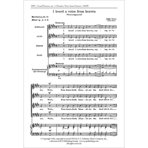 I Heard a Voice from Heaven