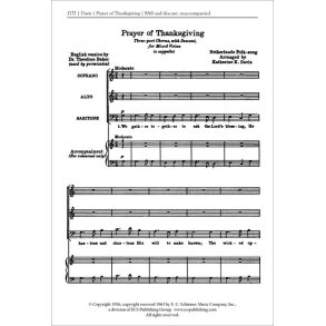 Prayer of Thanksgiving : We Gather Together