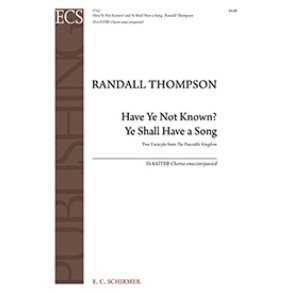 The Peaceable Kingdom : Have Ye Not Known?- Ye Shall Have a Song