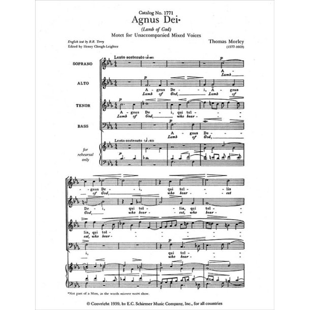 Agnus Dei : Lamb of God