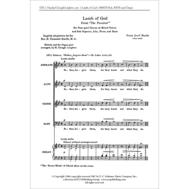 The Seven Last Words: Lamb of God