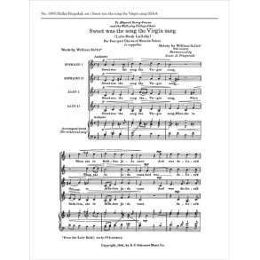 Sweet was the Song the Virgin Sang : Lute-Book Lullaby