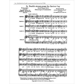 In Death's Strong Grasp the Savior Lay, BWV 4